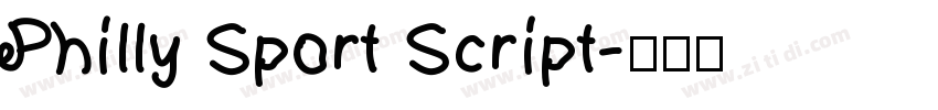 Philly Sport Script字体转换